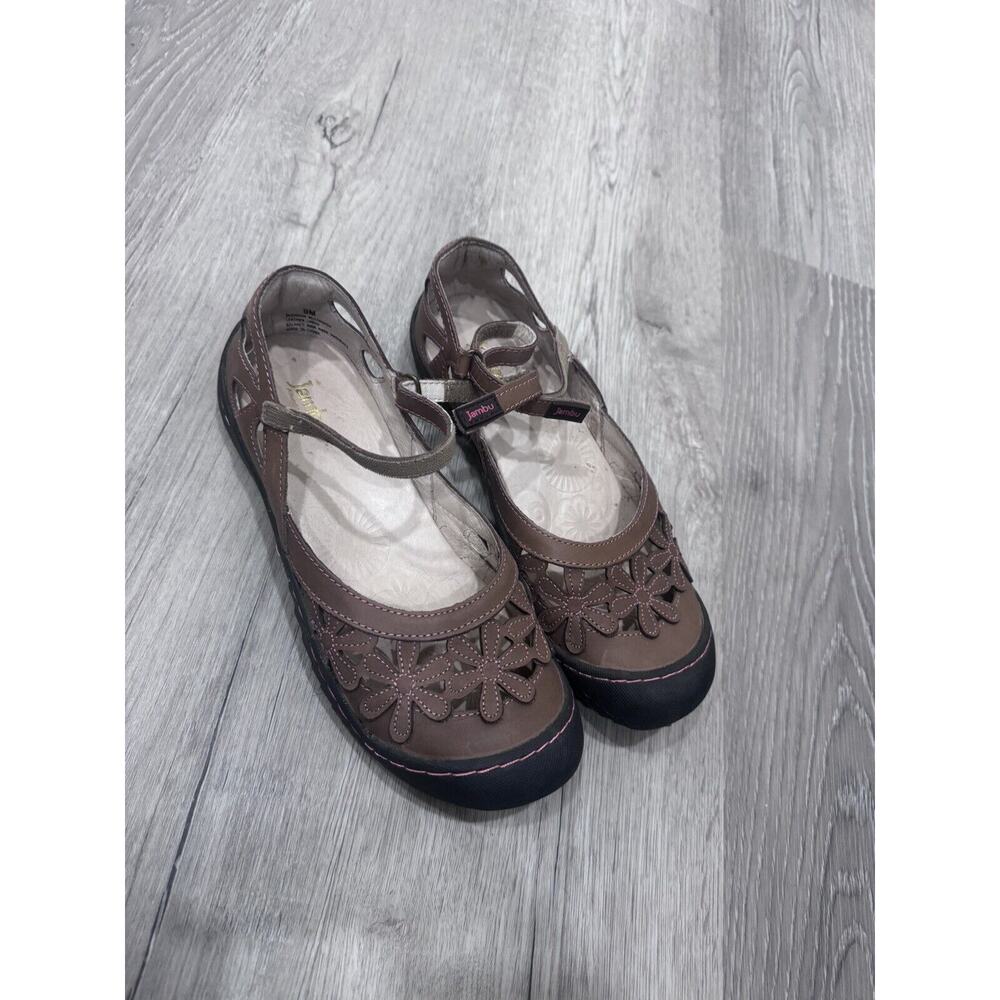 Jambu Tan Blossom Encore Gorpcore Memory Foam Mary Jane Shoes Size 9